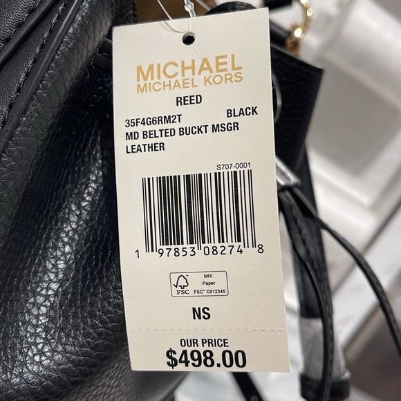 MICHAEL KORS
Reed Medium Pebbled Leather Bucket Bag Satchel Crossbody
Black
NWT - Picture 3 of 16